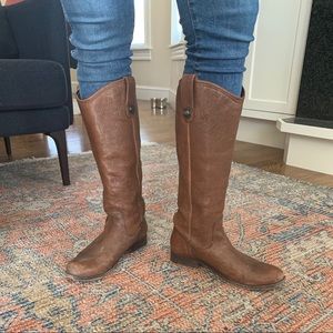 Frye tall brown boots